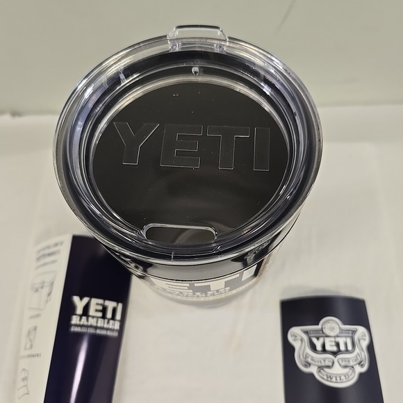 Yeti Rambler 30 oz Stainless Steel Tumbler Black Portable Mugs - Picture 5 of 8